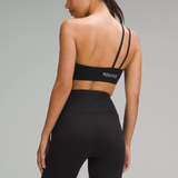 Sport BH asymmetrisch zwart