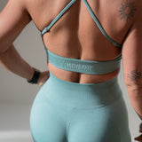 Summer green x-back sport bh