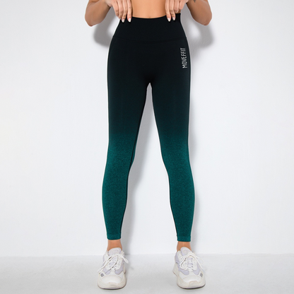 Legging Ombré zwart/groen